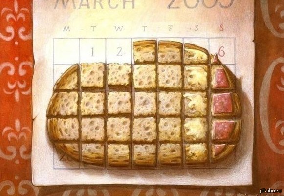 Календарь студента от польского художника Павла Кучинского.