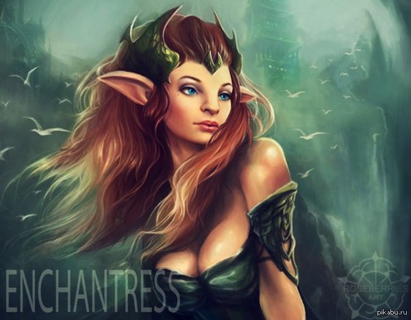 Enchantress (Dota 2) - NSFW, Dota, Art, Drawing