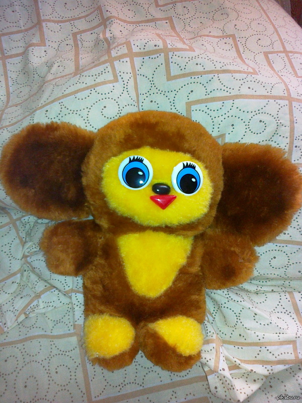 Папа подарил чебурашку зла ))