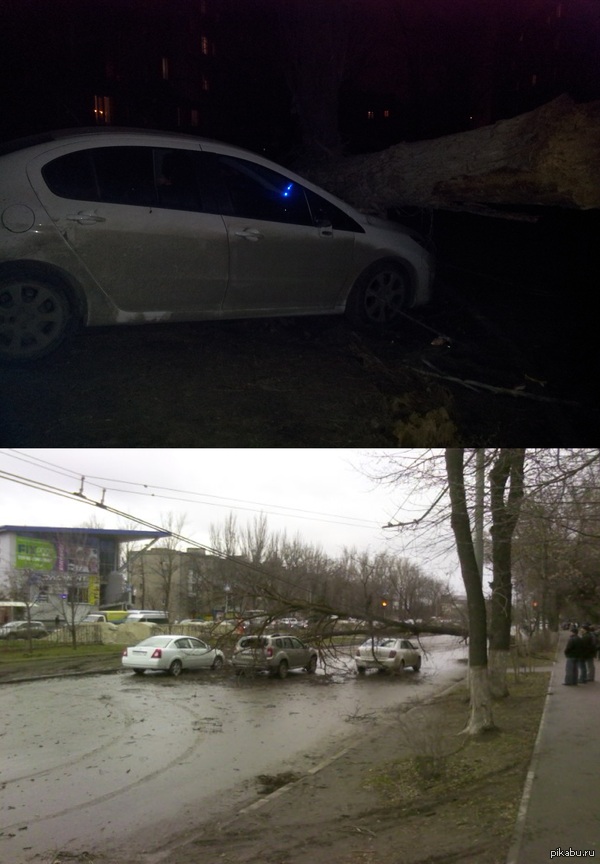 Rostov-on-Don got in trouble again - My, Rostov-on-Don, Wind, Crash