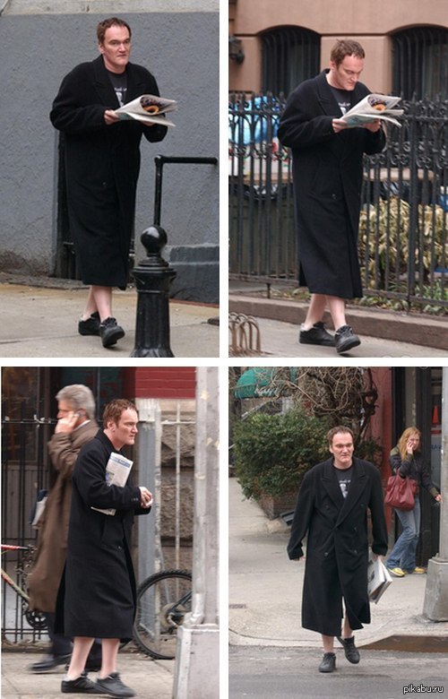Просто Квентин Тарантино, вышедший на улицу за газетой.