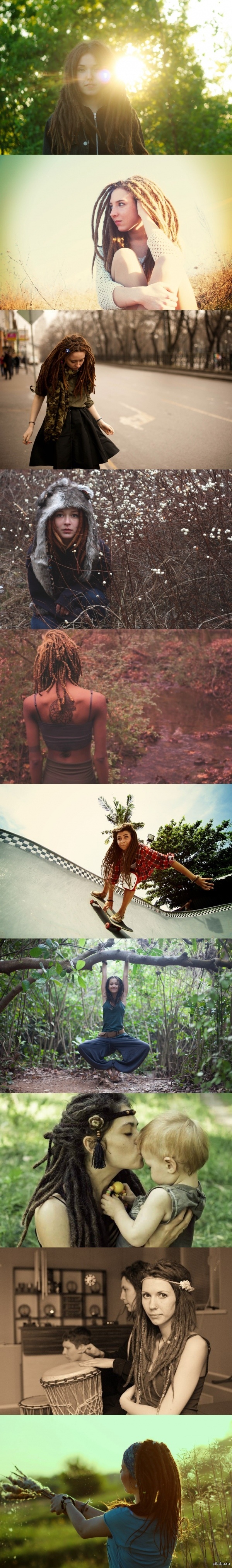 Небольшая подборка девушек с дредами