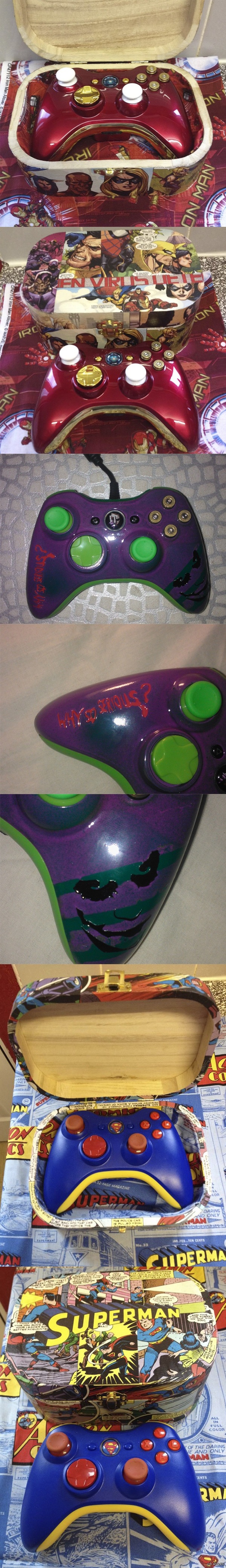 Модинг геймпадов от xbox 360 в стиле комиксов.