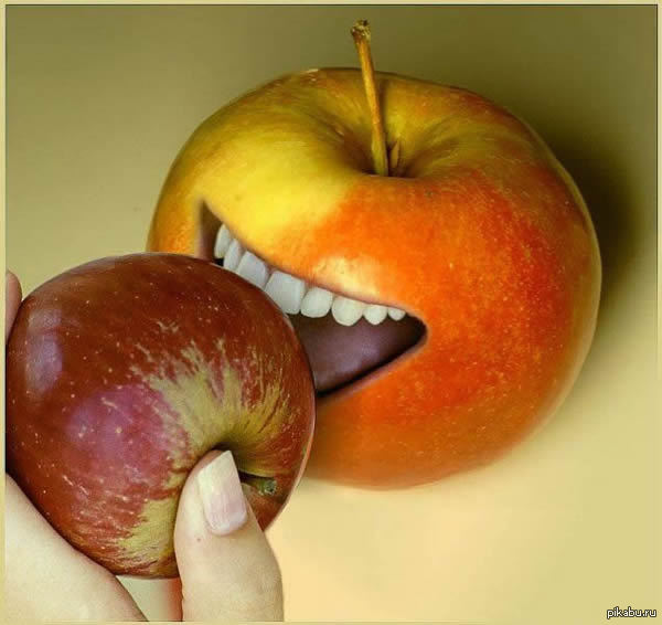 Глупое яблоко. Смешное яблоко. Яблоко прикол. Яблочко смешное.