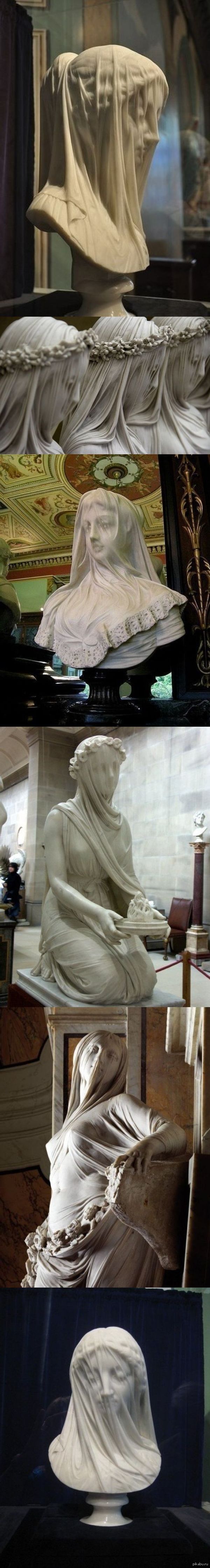 It's hard to believe that these sculptures are made of marble. - Sculpture, Longpost, Marble