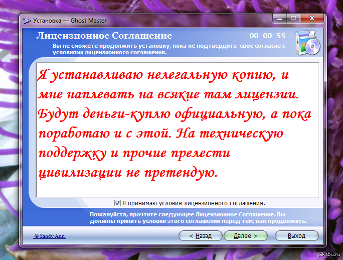 Установлено незаконно. Пираты и Лицензионное соглашение. Согласие с условиями лицензионного соглашения. Незаконная установка программ. Лицензионного соглашения оргии.