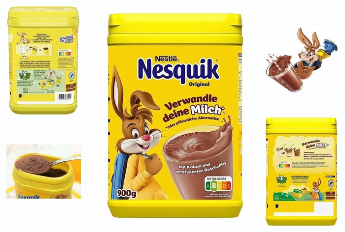 Какао напиток быстрорастворимый Nesquik, Nestle, 900 гр, Несквик детям