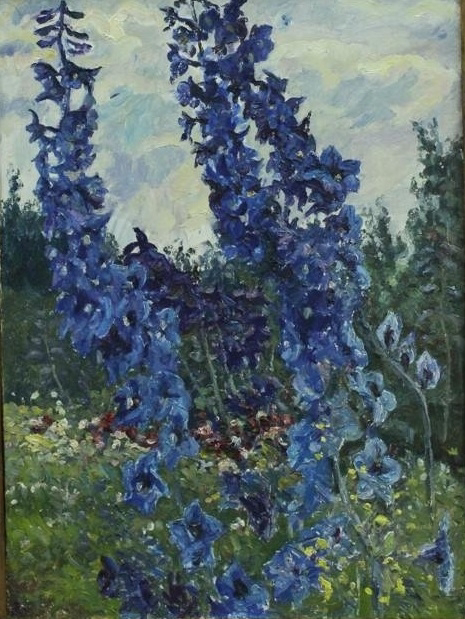 Валерий Ярош. Ветер. Холст, масло, 1996 г. Сосновоборский художественный музей современного искусства