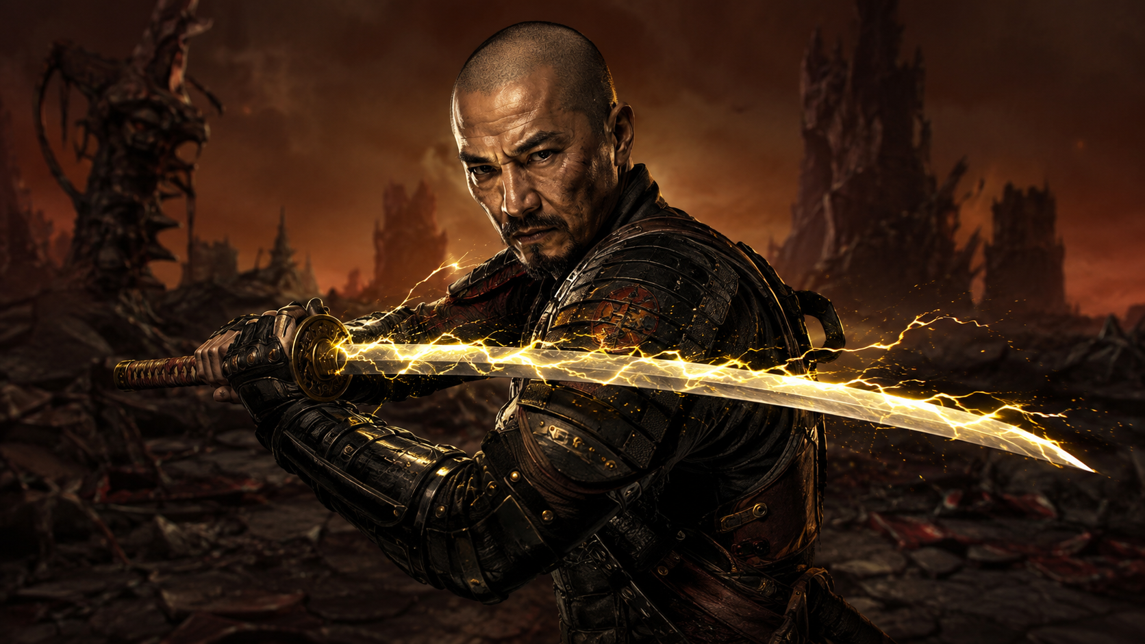 Кто хочет кусочек Вэнга?!) Ло Вэнг(с) Shadow Warrior - Моё, Контент нейросетей, Арты нейросетей, Shadow Warrior, Длиннопост