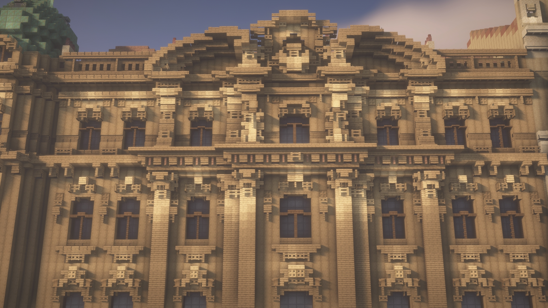 Post #14267945 - My, Minecraft, Architecture, sights, Street photography, Town, Museum, Building, Digital drawing, Art, Computer games, History, Modern Art, Video, Video VK, Longpost