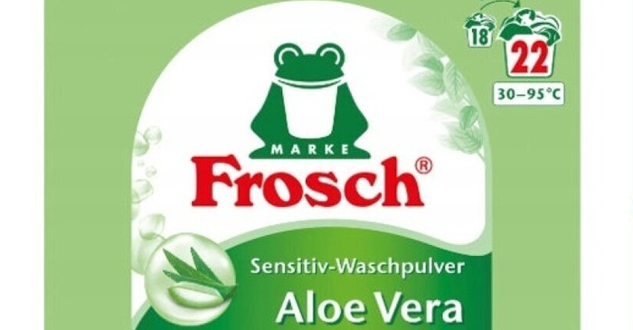 Стиральный порошок Frosch фрош COLOR Алоэ Вера, для цветного белья, 1.45 кг