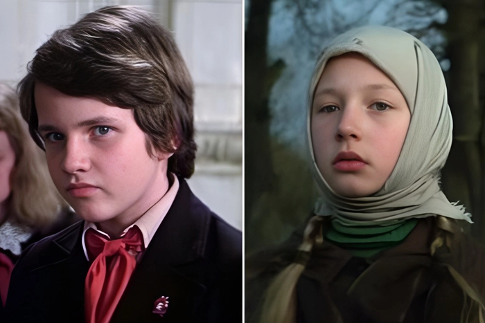 Главные роли в фильме «Чучело» (1983) Ролана Быкова исполнили: Дмитрий Егоров — Дима Сомов, одноклассник Лены; Кристина Орбакайте — Лена Бессольцева. Фото: Коллаж АиФ