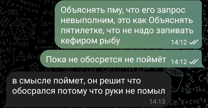Мой друг крайне точно описал мышление всех ПМов