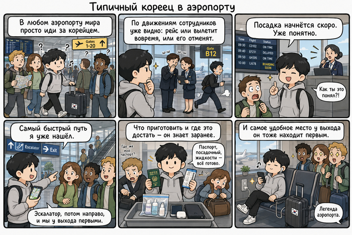 Кореец, которого можно увидеть в аэропорту