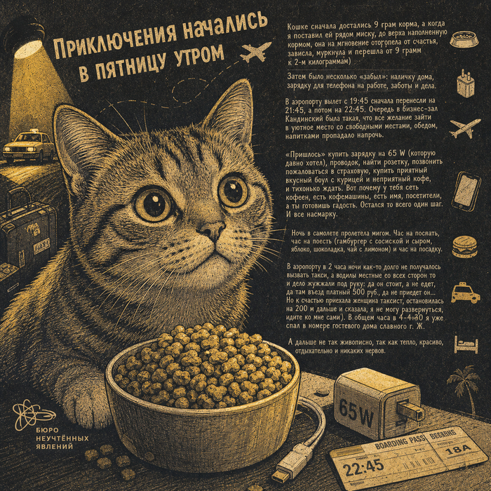 Кошка зависла над двумя килограммами корма. Дальше было хуже...