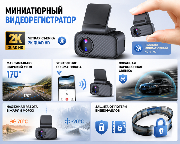 Новинка с OZON: микро-видеорегистратор размером с коробок спичек