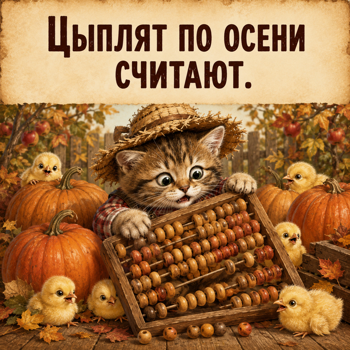 Цыплят по осени считают