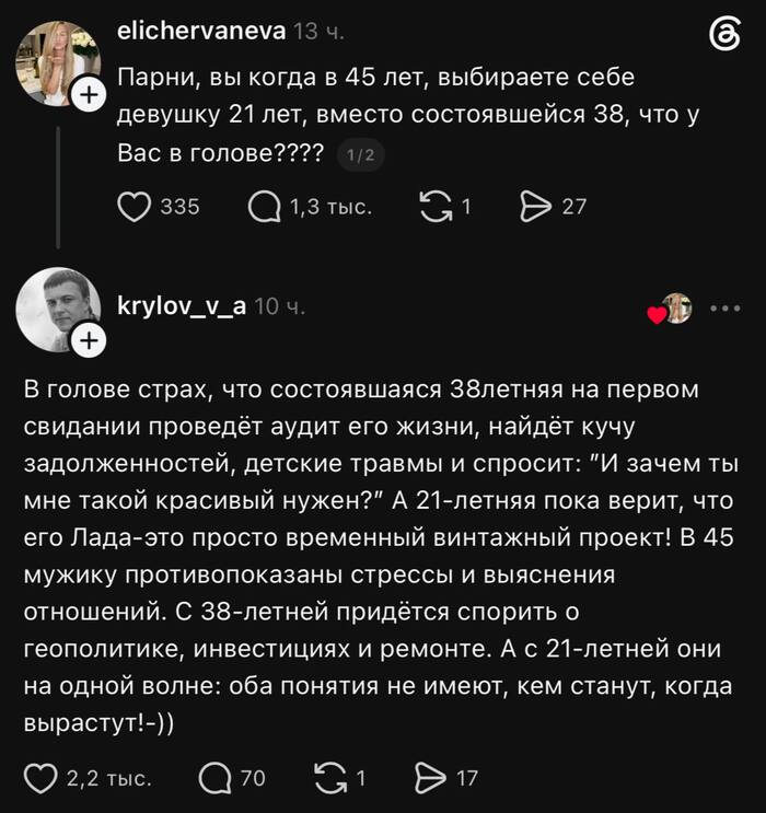 Понимание, что "состоявшаяся" скорее всего "инстаграмнутая"