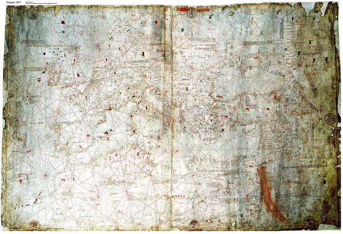 карта братьев Пицигани 1367 года