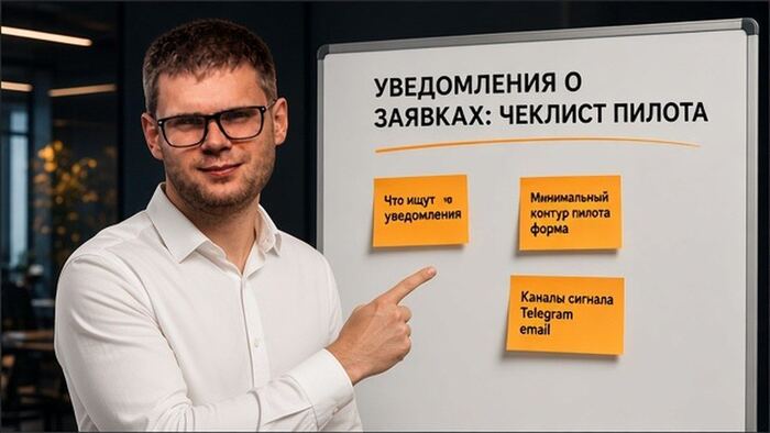Уведомления о заявках: чеклист пилота