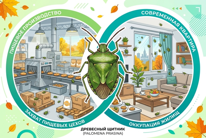 Тайна коричневого пятиугольника: как древесный щитник захватывает квартиры и пищевые цеха