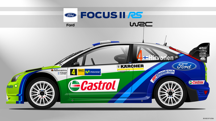 Ford Focus 2 RS WRC.