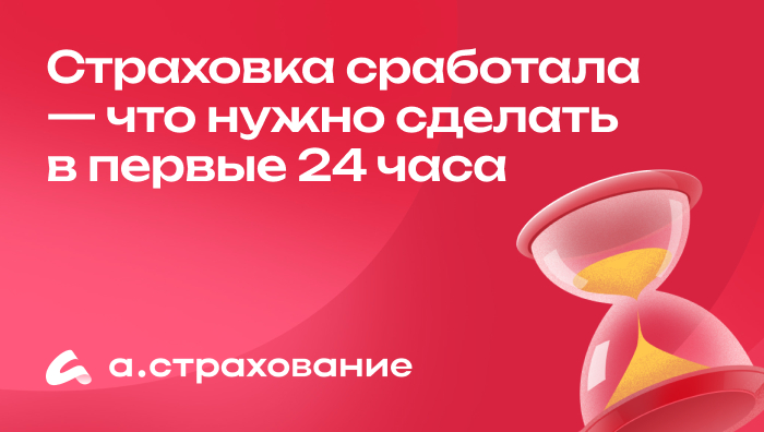 Страховка сработала — что нужно сделать в первые 24 часа