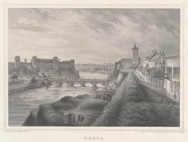 Крепость Нарва, 1860-е годы.