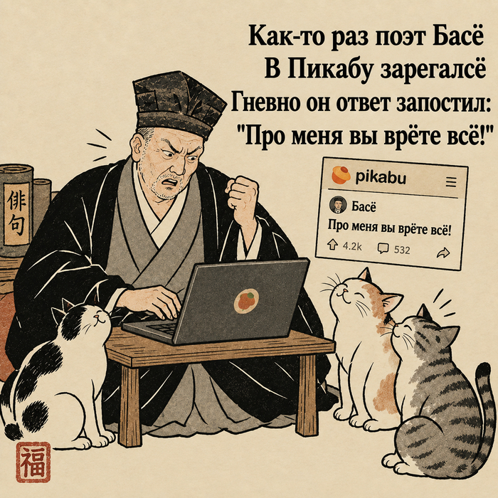 Про меня вы врёте всё! (с) Басё