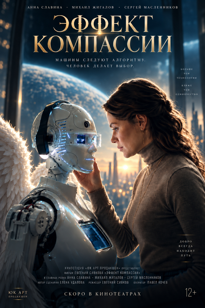 Официальная афиша художественного фильма «Эффект компассии» (Россия, 2026).