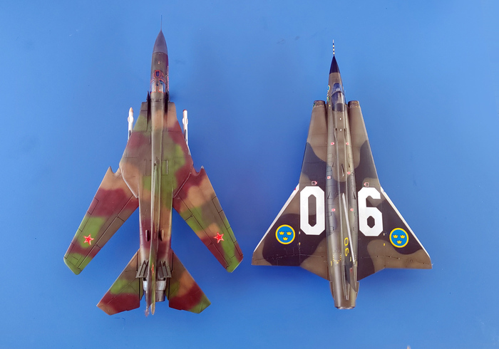 ���� ���-�� ����� � ���������� ���� ��������� ������ ���������. Saab J-35F Draken.