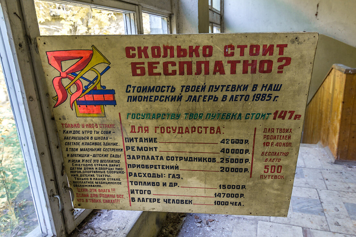 На бывшей линейке сохранились стенки с летними рисунками. Судя по воспоминаниям бывших пионеров, здесь ежедневно поднимали и спускали флаги Франции и Болгарии. Для сборов, дискотек и пионерских костров была отдельная площадка.