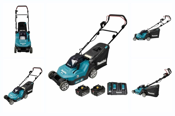 Газонокосилка аккумуляторная LXT 36В - 38см, акк 2х4Ач и з/у, Makita DLM382PM2