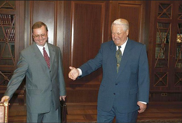 Борис Ельцин и Сергей Степашин