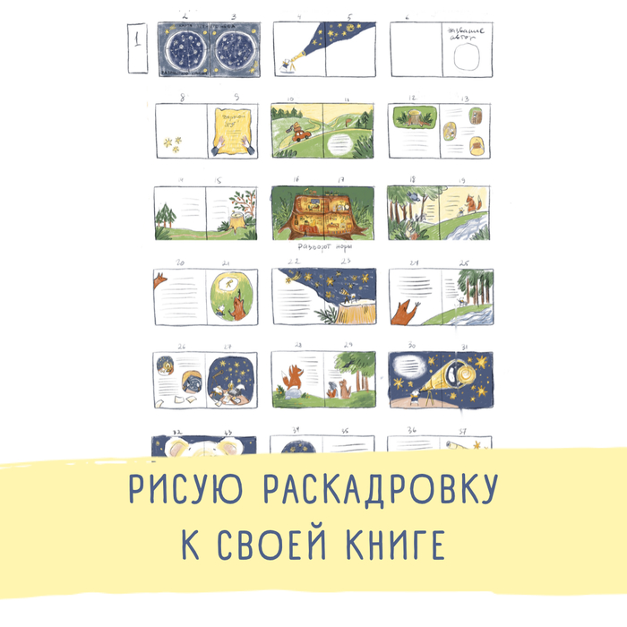 Как я раскадровку к книге рисовала