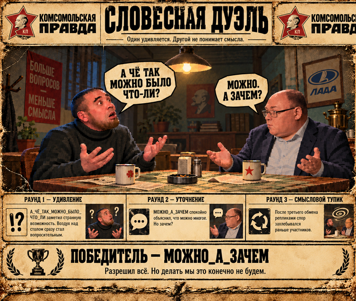 Ответ на пост «Диалог, понятный без слов»