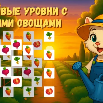 Милый тайл-матч с кошечкой! Собирай овощи, обустраивай комнаты, открывай комикс (скриншот 4)