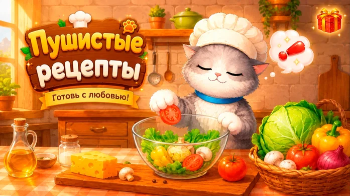 Пушистые рецепты: Готовь с любовью! на Пикабу Игры