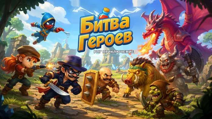 Битва Героев: РПГ приключение на Пикабу Игры